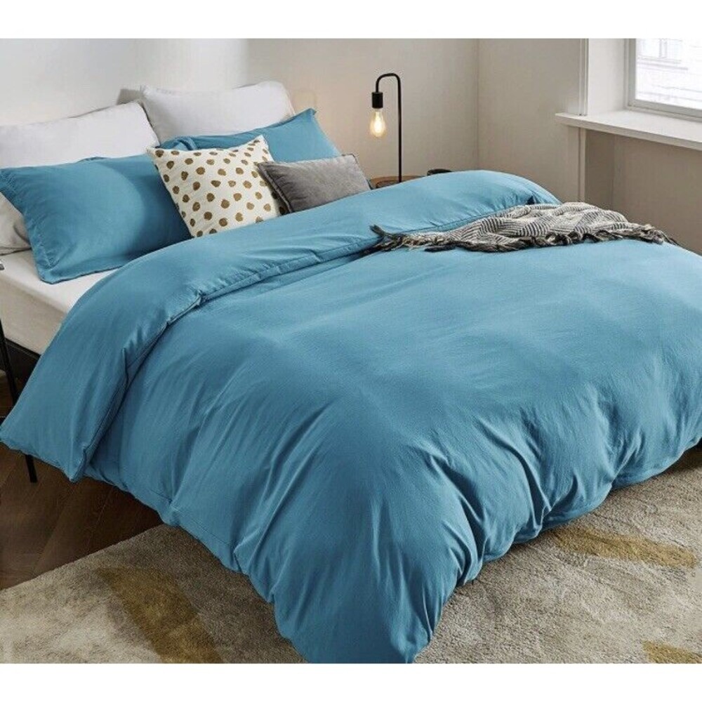 Bedsure Duvet Cover Set King Size Teal